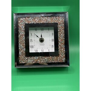 Design Guild Rose Gold Crushed Glitter Mirror Clock – Jay Companies – Tested